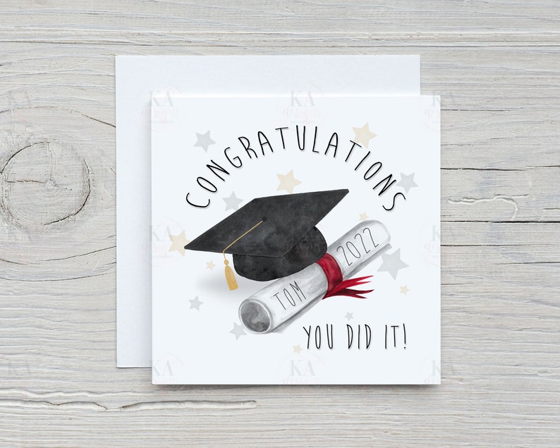 Graduation Card Congratulations on Your Graduation - Etsy UK