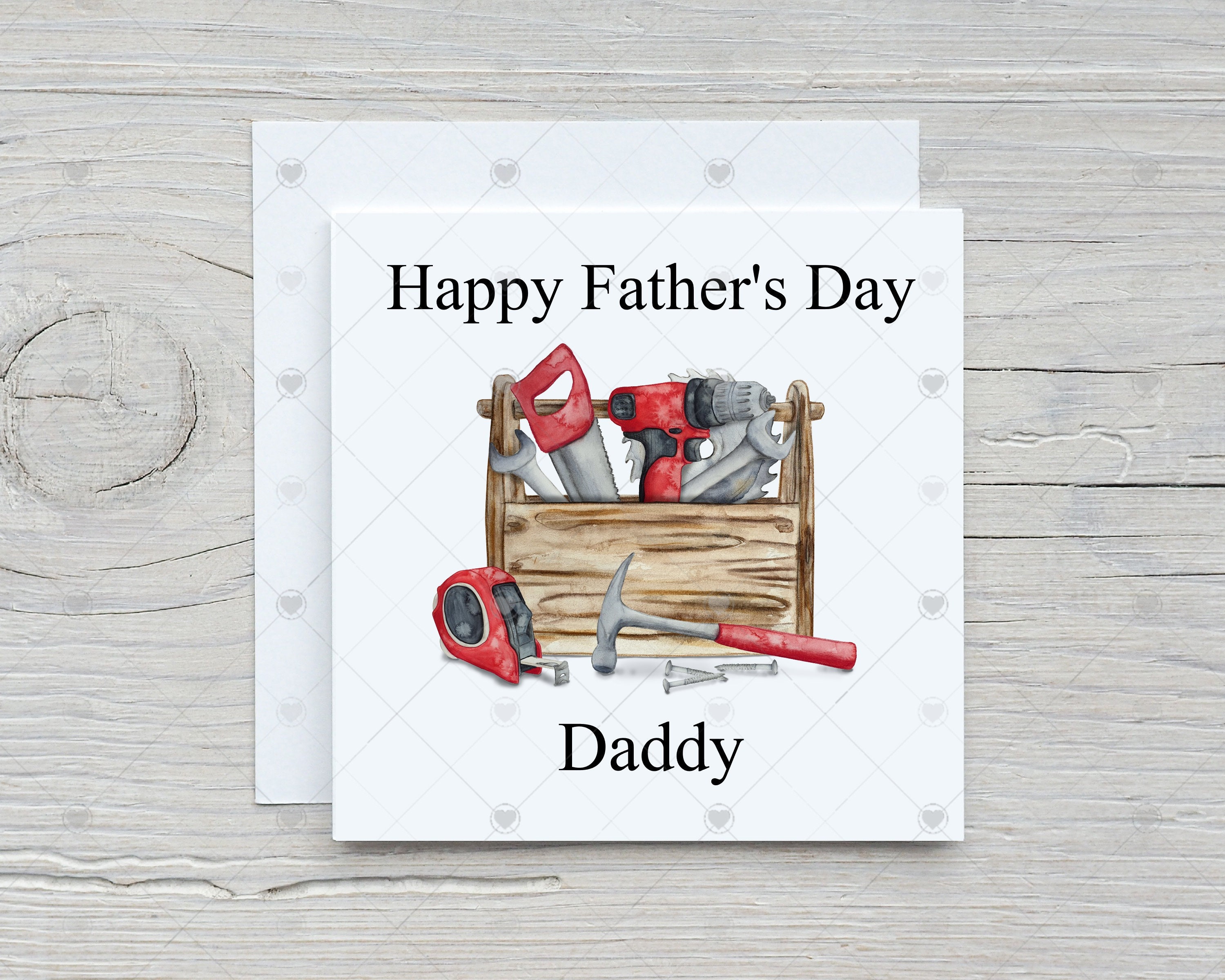 Tools Father's Day Card Happy Father's Day Builder Etsy UK