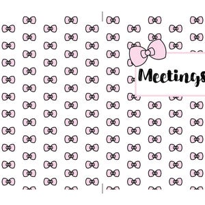 Personal Wide, Meeting Insert, Printable inserts