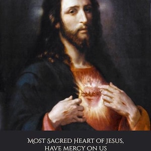 Sacred Heart Catholic Art DIGITAL DOWNLOAD PRINTABLE