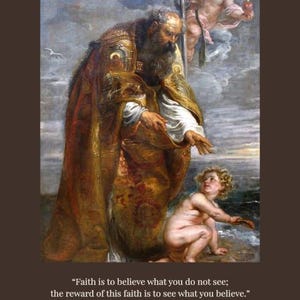 St. Augustine Catholic Art DIGITAL DOWNLOAD PRINTABLE