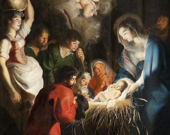 The Nativity | Christmas | Catholic Art PRINTABLE DOWNLOAD