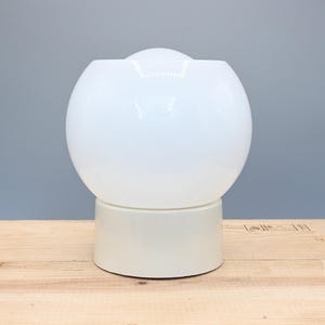 Dutch glass Art Deco glass flushmount / ceiling light by Thabur, 1950s