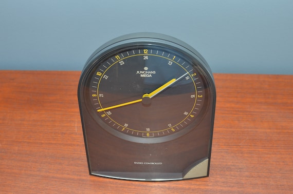 Vintage Radio Controlled Junghans Mega DBP 288 GH Table Clock