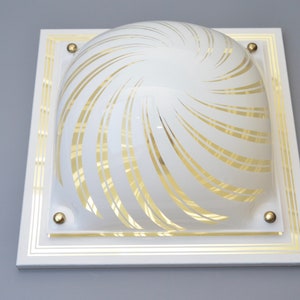 Vintage Dutch modernist ceiling, wall lamp, Dutch Design by W.L.P., 1980s