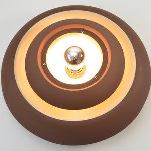 Vintage space age ceiling or wall lamp by Dijkstra Holland, 1970s