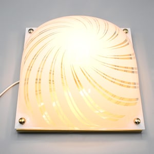 Vintage modernist acrylic ceiling light by Massive Belgium, 1970s Guzzini era
