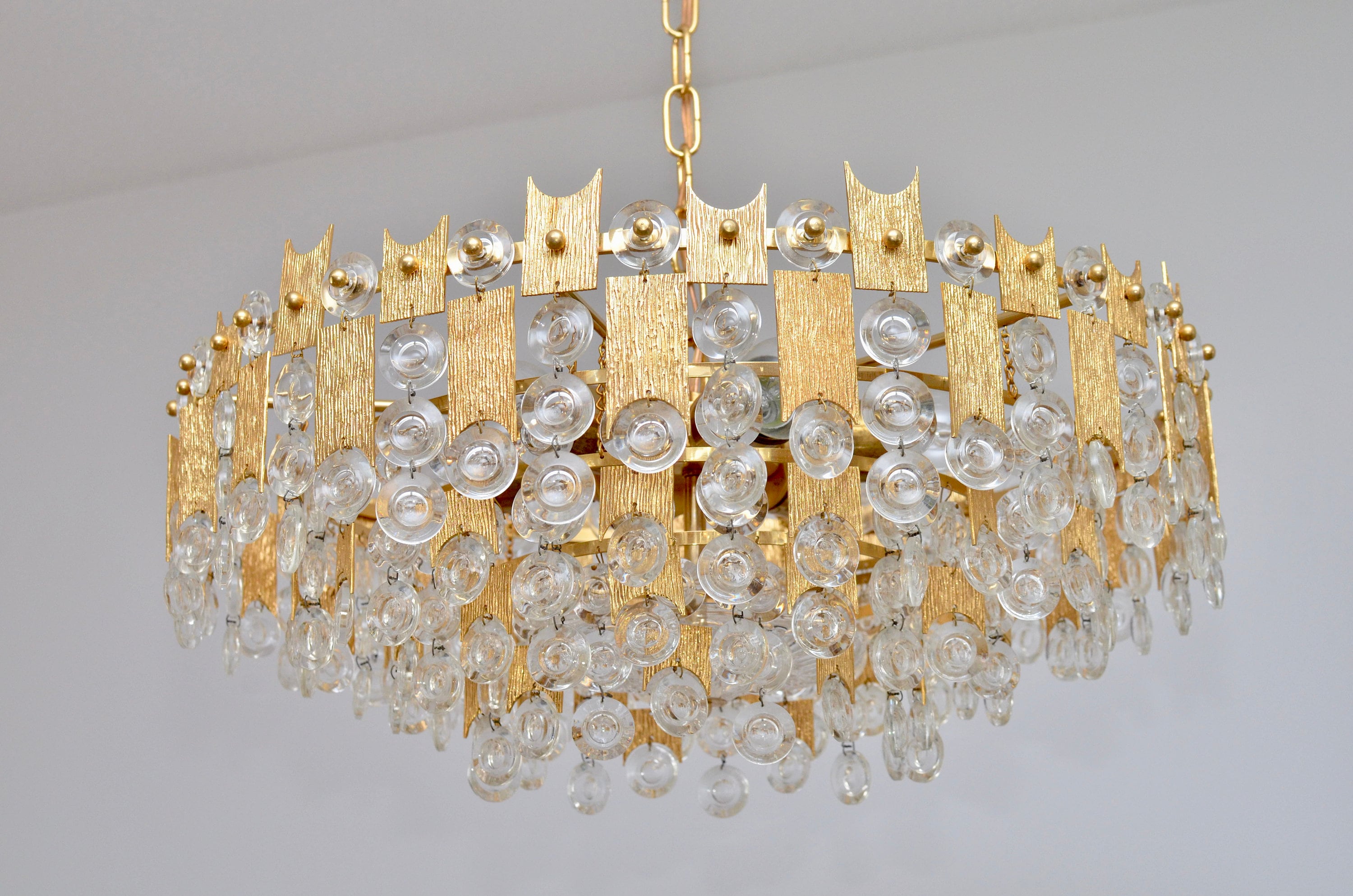 Vintage Large Chandelier by Palwa Germany 1960s Etsy Australia