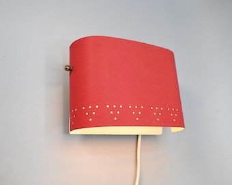 Vintage metal wall lamp by Ewa Värnamo, Scandinavian design, Sweden 1950s