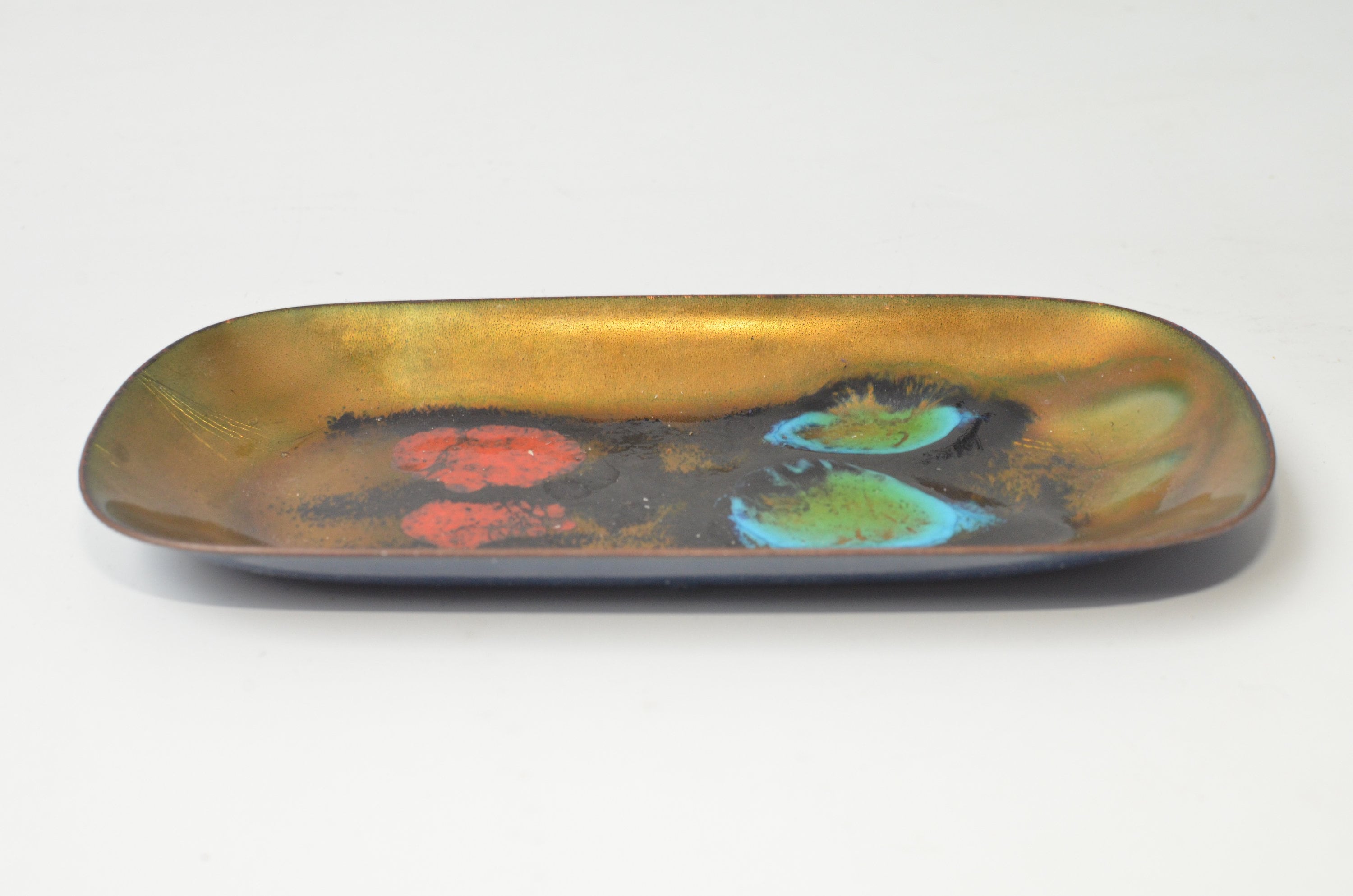 Handmade Enamelled Copper Bowl and Dish Made by Studio Laurana