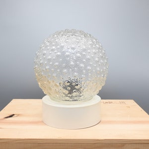 Bubble Glass Flush Mount Fixtures or Wall Lights, Helena Tynell style, 1970s