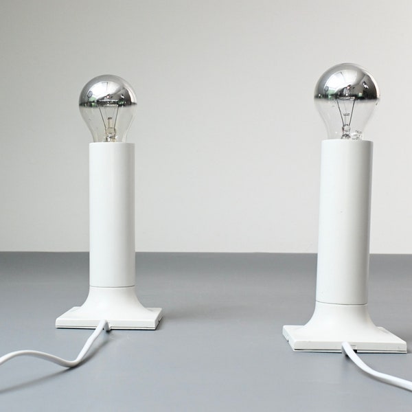 Pair of  metal wall or ceiling lamps by Staff Leuchten type A248 designed by by Rolf Krüger, Germany 1960s