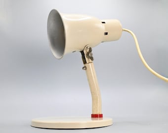 Vintage industrial metal desk or table lamp attributed to Marianne Brandt for Kandem, Germany 1930s