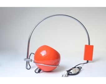 Modernist Dutch arc eye ball wall lamp made by Gepo Amsterdam, 1970s, very good condition!
