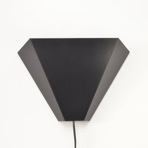 Vintage Dutch modernist minimalist metal wall lamp, 1980s