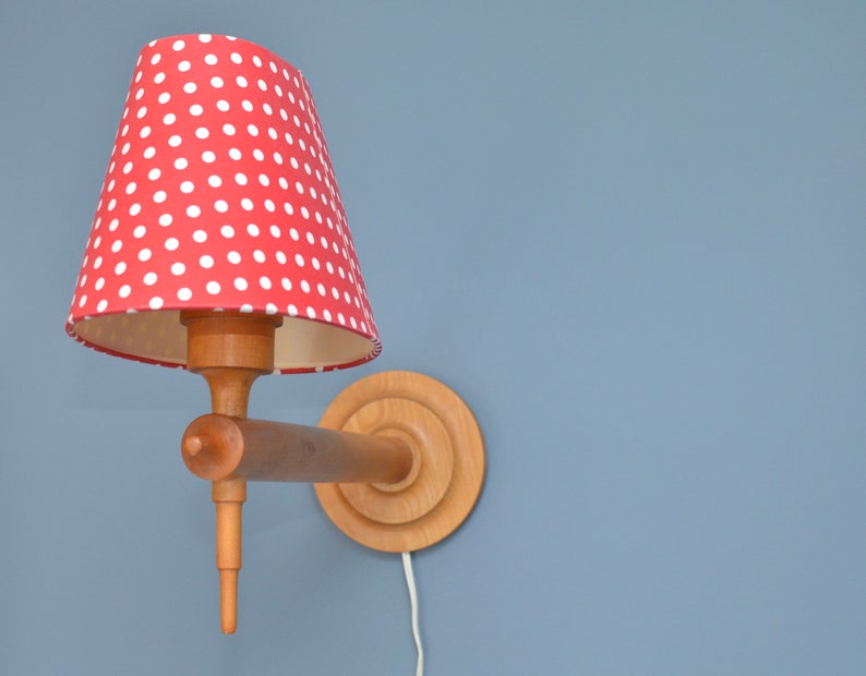 Midcentury Wooden Wall Lamp Scandinavian Style 1960s Etsy