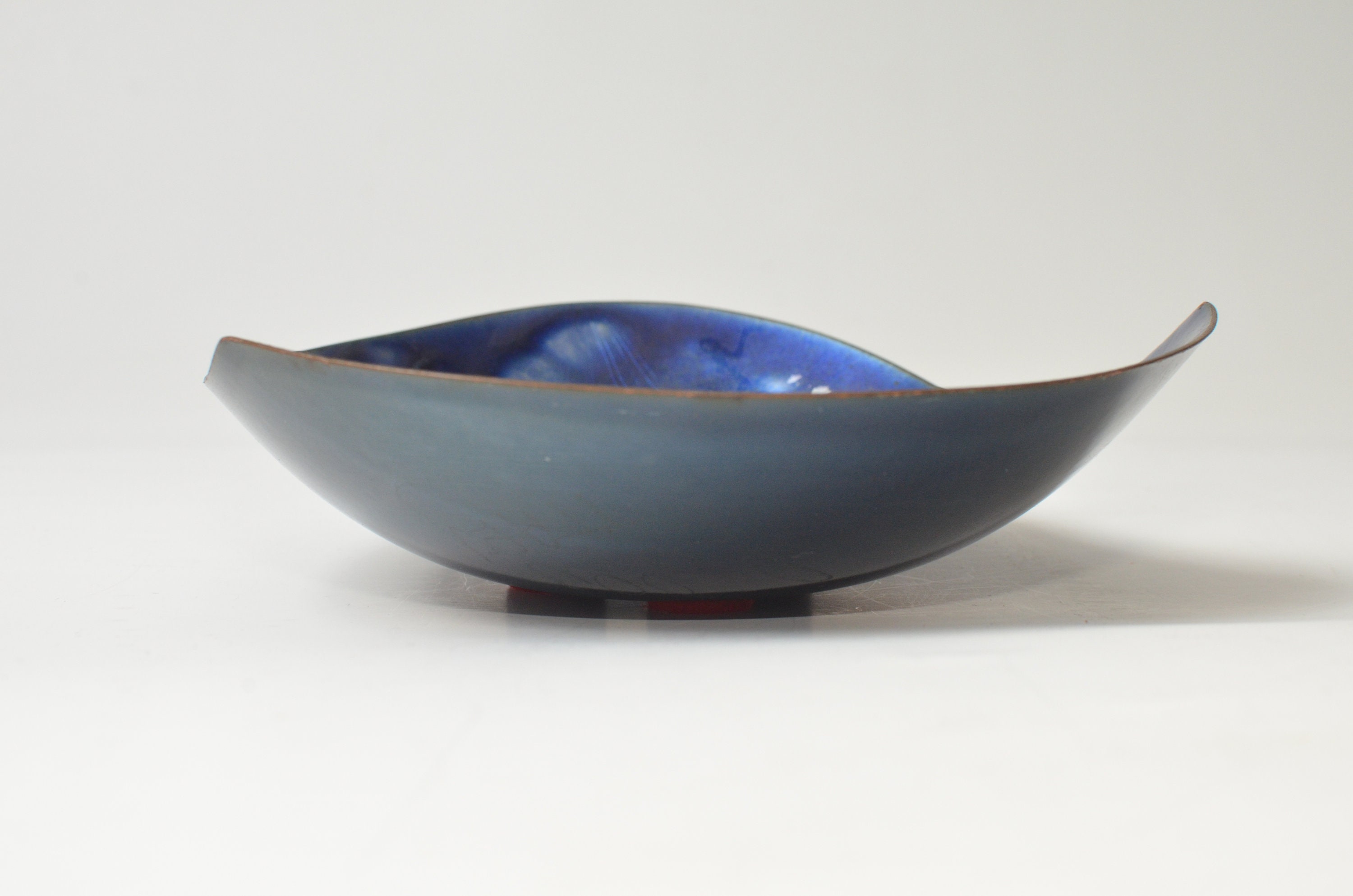 Handmade Enamelled Copper Bowl and Dish Made by Studio Laurana