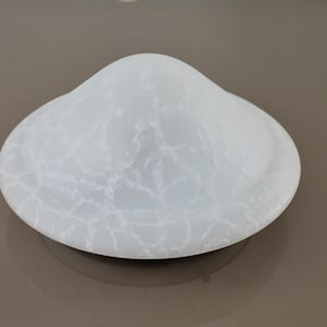 Midcentury satinated clouded glass flushmount by Massive Belgium, 80s