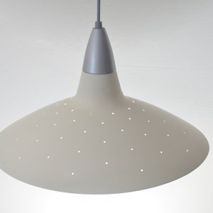 Vintage metalen hanglamp, plafondlamp, met perforaties van Massive, België, jaren 90