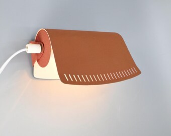Vintage metal wall lamp attributed to Ewa Värnamo, Scandinavian design, Sweden 1950s