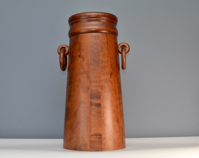 Midcentury Danish Wooden Umbrella Stand Denmark 1960s Etsy