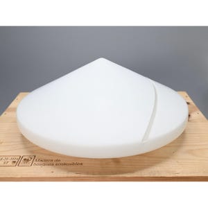 Minimalist Dutch midcentury glass flushmount / ceiling lamp from Steinhauer Apeldoorn, 1980s