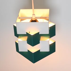 Modernist geometrcical hanging lamp / pendant NIFT by Kronobergs Belysning, Sweden 1960s