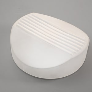 Vintage pop art style midcentury frosted glass flushmount / ceiling lamp from Massive Belgium, 1990s