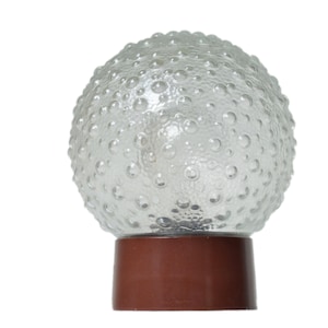 Bubble Glass Flush Mount Fixtures or Wall Lights, Helena Tynell style, 1970s