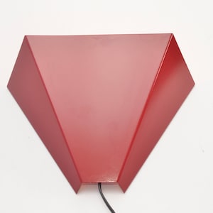 Vintage Dutch modernist minimalist metal wall lamp, 1980s