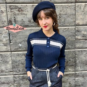 Vintage 1930s Style Woolen “Serafina” Limited Edition Seraph Sweater Jumper - size S,M,L,XL