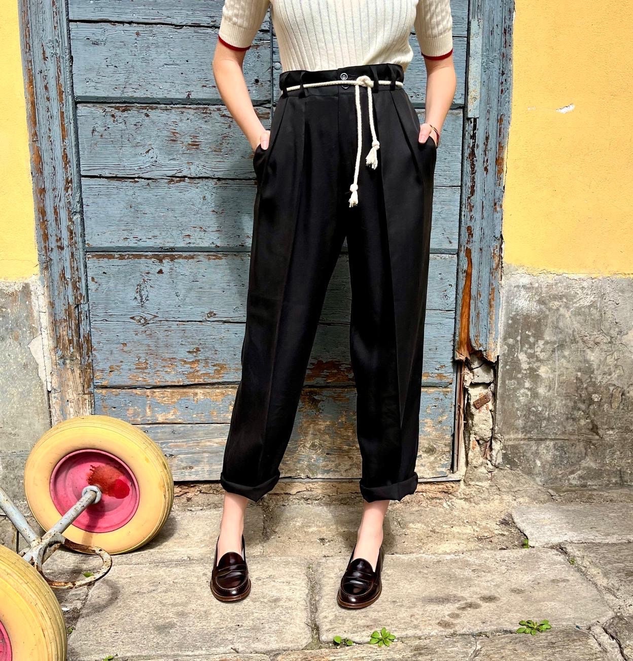 Gabardine 50s Pants - Etsy