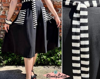 Vintage 1940s 1950s Style "Paola" Paneled Skirt - taglia S,M,L,XL