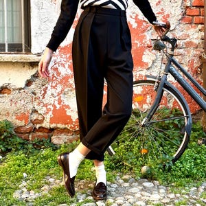 1950s Black Pants - Etsy