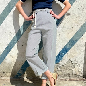 1950s Striped Pants - Etsy