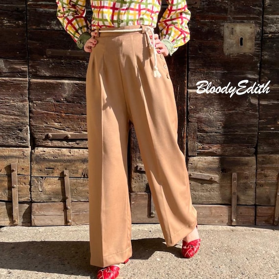 パンツ <SPECIAL>30s~40s wool gabardine slacks SPECIAL>30s~40s wool gabardine slacks Vintage 1930s 1940s Style