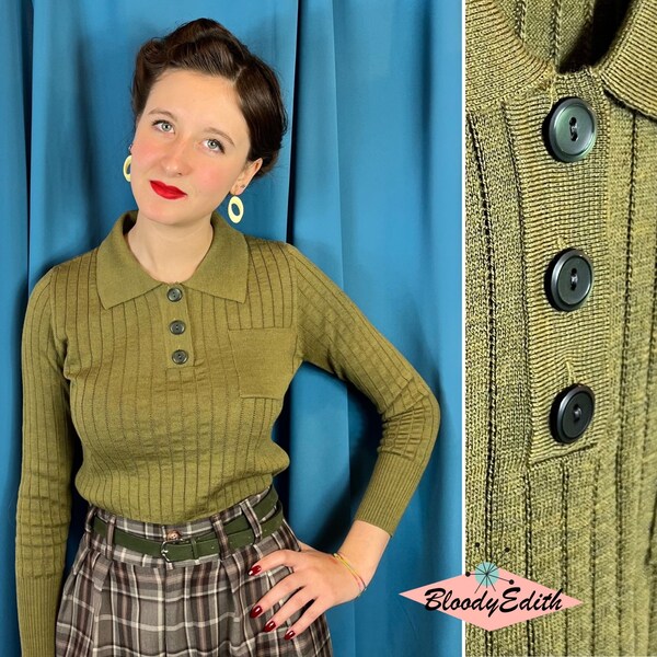 Vintage 1930s Style Woolen “Serafina” Limited Edition Seraph Sweater Jumper - size S,M,L