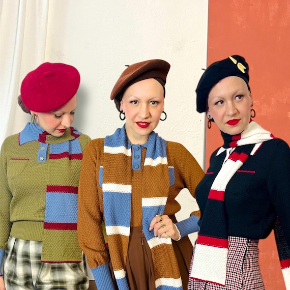 Vintage 1930s Style Wool Patchwork  display picture 2