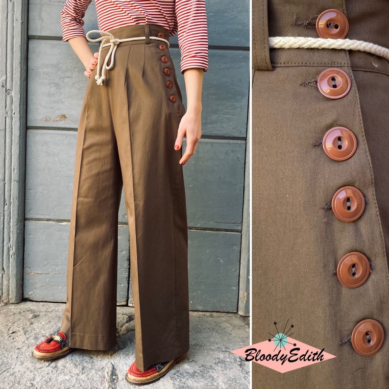 Women's 1940s Style Pants, Overalls 