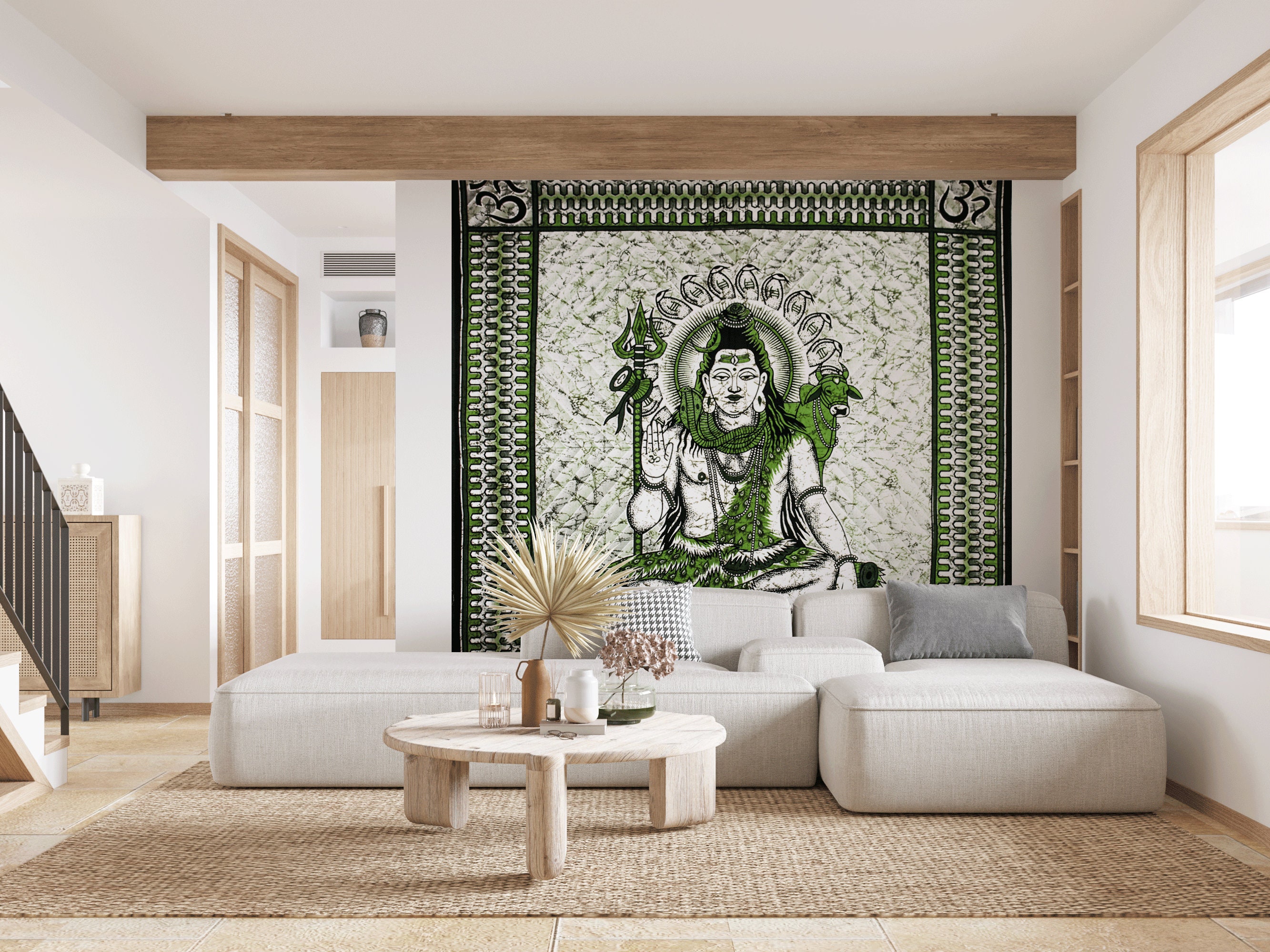 シヴァ タペストリー インド 壁掛け 天体タペストリー 壁掛け インド