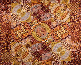 Tibetan Buddhist Ashtamangala Silk Brocade Altar Cloth, 35