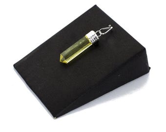 Reiki Natural Yellow Selenite crystal pencil shaped pendant for Harmony Vastu Natural Precious Gemstone Size 30-35 mm Approx