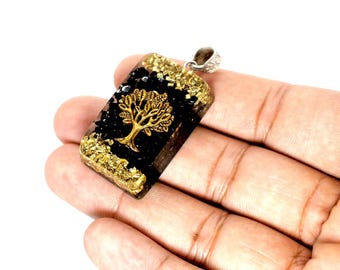 Reiki Tree of Life Pendant for Crystal Healing Gems Crystal Stone Metal for Healing Crystal Healing Gemstone Size 30-35 mm Approx