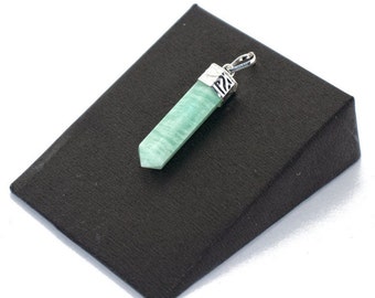 Reiki Natural Green Selenite crystal pencil shaped pendant for Harmony Vastu Natural Precious Gemstone Size 30-35 mm Approx.