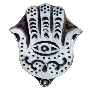 Indiano artesanal impressão à mão em forma de bloco de impressão de madeira decoração de papel de parede, tecido de impressão, forma de ganesha mão esculpida selo têxtil wb20
