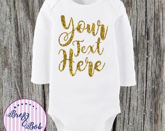 gold onesie baby