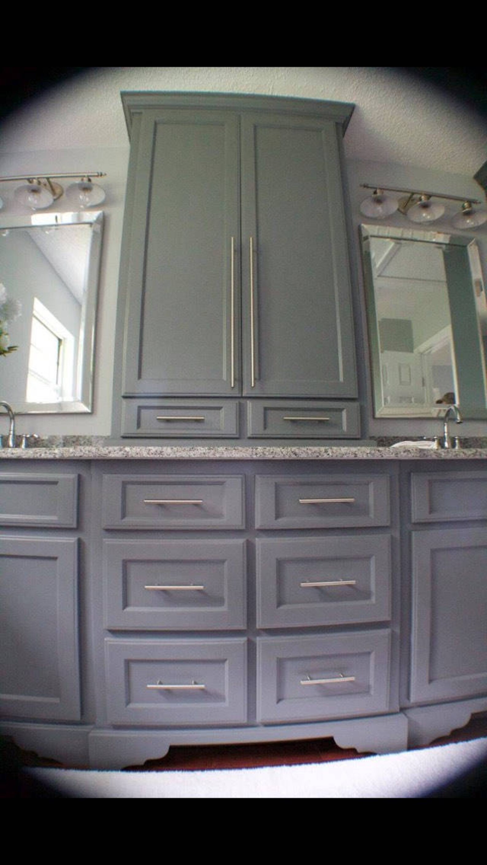 Bathroom Vanity Bathroom With Tower Gray Etsy