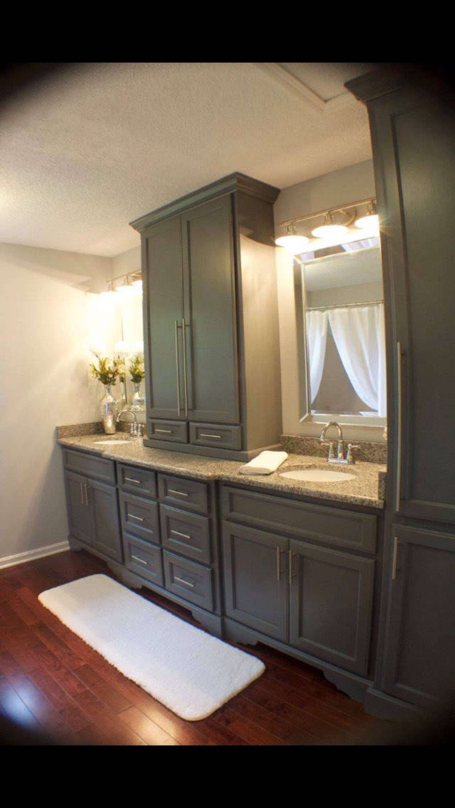 Bathroom Vanity Bathroom With Tower Gray Etsy