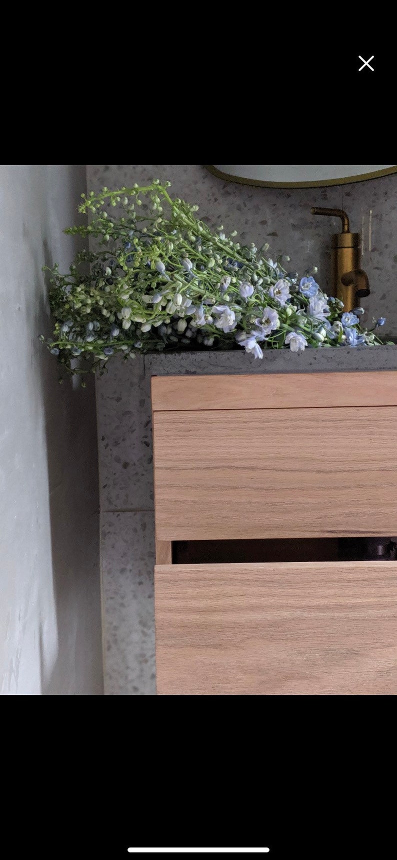 Oak Bathroom Vanity Floating Bathroom Vanity Oak Floating Etsy