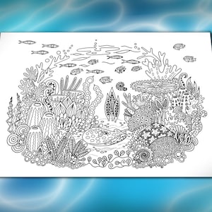 Coral Colouring Page -  Denmark
